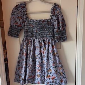 Fall Floral Smocked Hill House Dress
